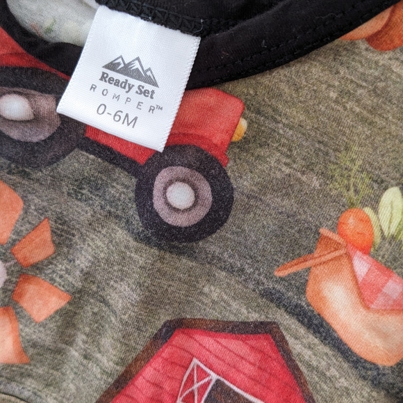Cute Farm Animal Ready Set Romper 0-6 months RSR - Picture 4 of 7